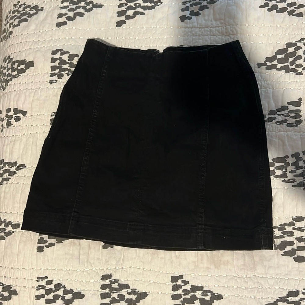 Black denim skirt size 0
